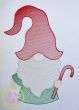Gnome with Candy Cane Sketch Embroidery | Machine Embroidery Designs by JuJu