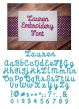 Lauren Script Embroidery Font Machine Embroidery Designs by JuJu