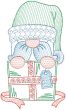 Christmas Greeting Cards Set 3 Digital Machine Embroidery Designs by JuJu
