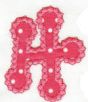 Dotty Applique Alphabet Machine Embroidery Designs by JuJu 