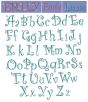 Dots n' Daisies alphabet Machine Embroidery Designs by JuJu