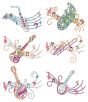 Mehndi Music 4 Machine Embroidery Designs by JuJu
