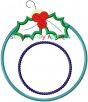 Holly Ornament | Machine Embroidery Designs by JuJu/ Stitch Away Applique 