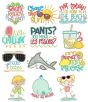 Summer Sayings Machine Embroidery Designs By JuJu
