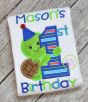 First Birthday Turtle Applique | Machine Embroidery Designs by JuJu