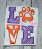 Paw Print LOVE Applique | Machine Embroidery Designs by JuJu