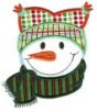 Snow Buddies Snowmen faces Applique Machine Embroidery Designs by JuJu 