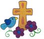 Easter Crosses Filled Machine Embroidery Designs by JuJu