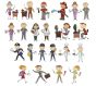 Stix Family Occupations Machine Embroidery Designs by JuJu