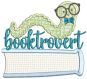 Bookworm Word Art Machine Embroidery Designs by JuJu