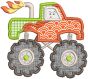 Cute Monster Trucks Applique Machine Embroidery Designs by JuJu