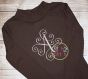 Itch 2 Stitch Elegant Scroll One Color Large Monogram Digital Embroidery Machine Designs by JuJu