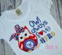 Owl Always Love my HERO Applique | Machine Embroidery Designs by JuJu