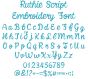 Ruthie Script Embroidery Font | Machine Embroidery Designs by JuJu