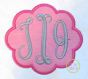 Scalloped Oval Monogram Frame Applique | Machine Embroidery Designs by JuJu
