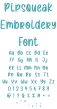 Pipsqueak Embroidery Font | Machine Embroidery Designs by JuJu