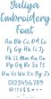Yuliya Embroidery Font | Machine Embroidery Designs by JuJu
