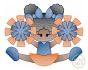 Cheerleader Splits 2 Sketch | Machine Embroidery Designs by JuJu
