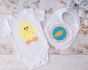 Chick Pigtails Applique | Machine Embroidery Designs by JuJu