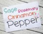 Cinnamon Cake Embroidery Font