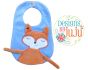 Frankie Fox Bib | Machine Embroidery Designs by JuJu