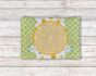 ITH Fresh Lemons Circle Mug Rug | Machine Embroidery Designs by JuJu