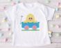 Chick In Wagon Applique | Machine Embroidery Designs by JuJu