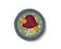 ITH Mushroom Coaster | Machine Embroidery Designs by JuJu