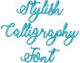 Stylish Calligraphy Embroidery Font Machine Embroidery Designs by JuJu