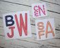 Stacked Sans Floss Applique Monogram Font | Machine Embroidery Designs by JuJu
