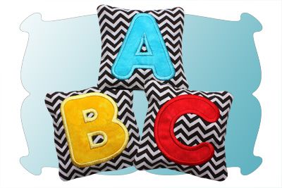 Alphabet Beanbags In The Hoop | Machine Embroidery Designs by JuJu
