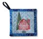ITH Christmas Barn Pot Holder | Machine Embroidery Designs by JuJu