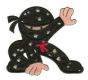 Super Ninjas Applique Machine Embroidery Designs by JuJu 