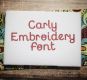 Carly Embroidery Font Machine Embroidery Designs by JuJu