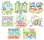 Camping Word Art Machine Embroidery Designs By JuJu
