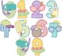 Chunky Summer Numbers | Machine Embroidery Designs by JuJu