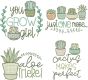 Plant Lovers 6 | Machine Embroidery Designs by JuJu