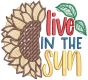 Sunflowers Word Art 1 | Machine Embroidery Designs by JuJu