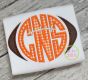 Football Monogram Frame Applique | Machine Embroidery Designs by JuJu