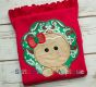 Gingerbread Girl Scallop | Machine Embroidery Designs by JuJu/ Stitch Away Applique 