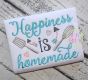 Happiness is Homemade Embroidery | Machine Embroidery Designs by JuJu