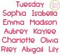 dpTuesday Embroidery Font | Machine Embroidery Designs by JuJu