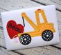 Tow Truck Heart Applique | Machine Embroidery Designs by JuJu