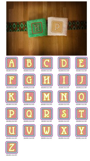 Aspen Embossed Monogram Alphabet Designs by JuJu machine embroidery designs