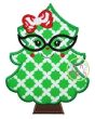 Christmas Tree Glasses Applique | Machine Embroidery Designs by JuJu