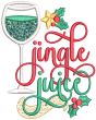 Christmas Cocktail Word Art Digital Embroidery Designs by JuJu