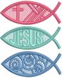 Free Standing Lace Christian Fish 1 | Machine Embroidery Designs by JuJu