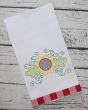 Sunflower Swirl Motif Embroidery | Machine Embroidery Designs by JuJu