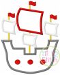 Pirate Ship Applique | Machine Embroidery Designs by JuJu