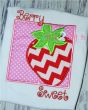 Strawberry Box Applique | Machine Embroidery Designs by JuJu